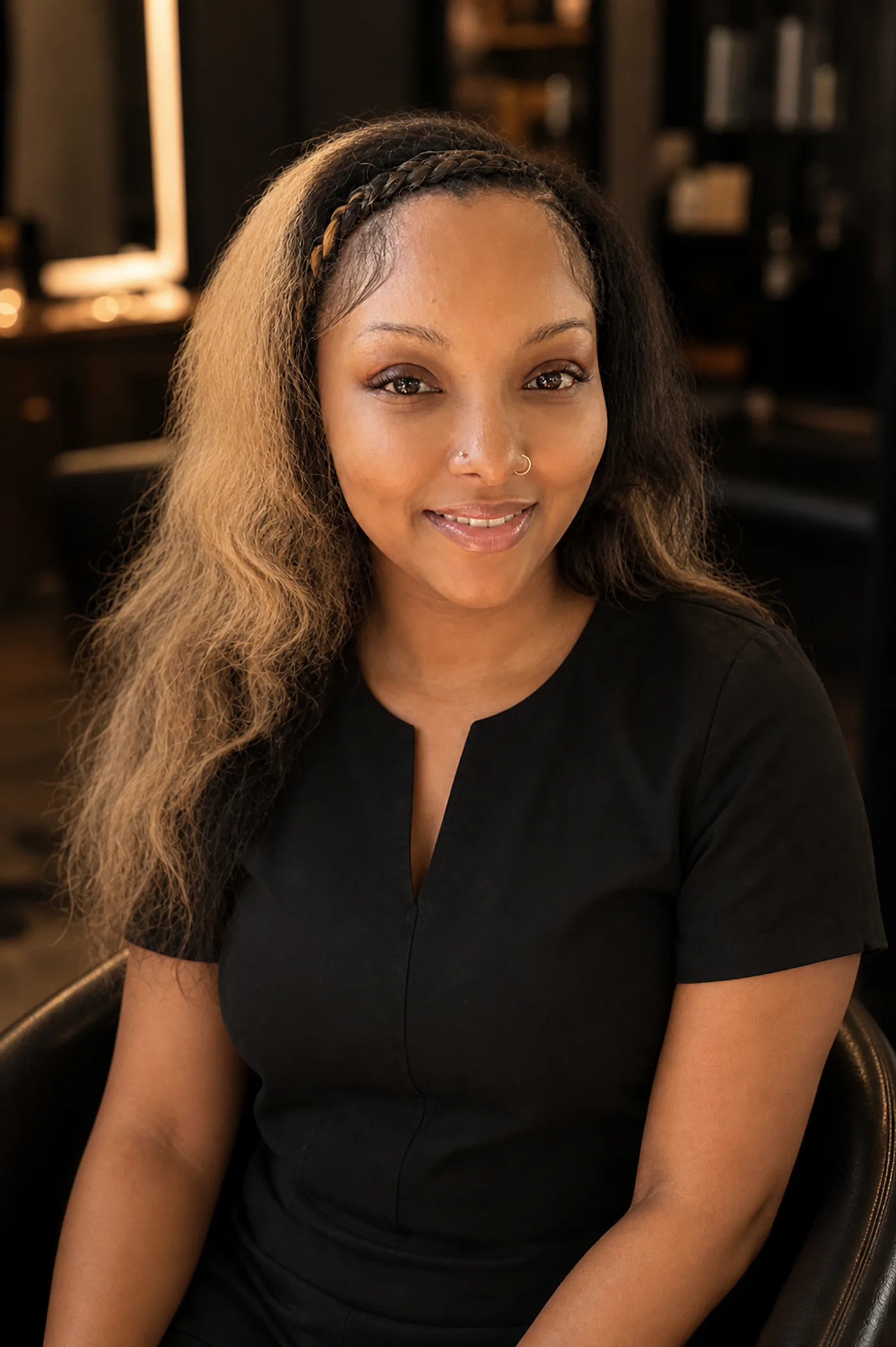 Professional portrait of Myllon, a stylist at The Dreadlocks Salon